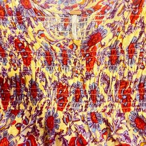 NEW! Free People shirred crop top. Size XS/S